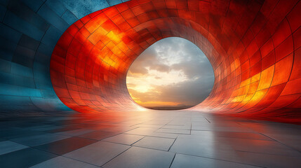 sleek high-rise office building with modern glass windows reflecting the sky symbolizing corporate success, ambition, and urban growth in a bustling cityscape