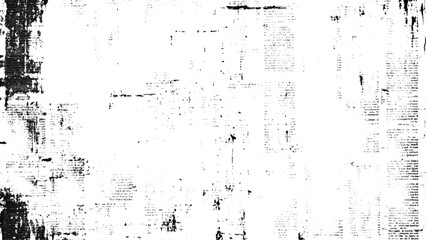 Vector white and black newspaper paper grunge vintage old aged texture. Vintage grunge newspaper collage background. Newspaper with old grunge vintage unreadable paper texture background.	
