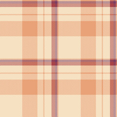 Contour texture vector seamless, herringbone fabric plaid tartan. Symmetry background pattern textile check in light and orange colors.
