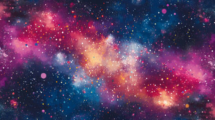 Endless starry sky repeat pattern. Infinite Starry Patterns. Illustration