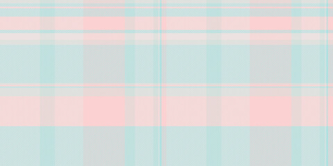 Handkerchief texture pattern vector, kilt seamless textile fabric. Pastel tartan plaid check background in powder blue and white colors.