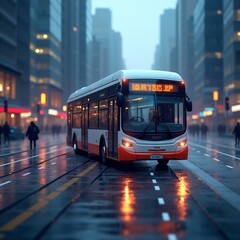 Fototapeta premium bus on the street
