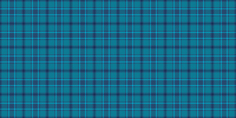 Linen pattern vector texture, string background fabric tartan. Fluffy textile check plaid seamless in cyan and blue colors.