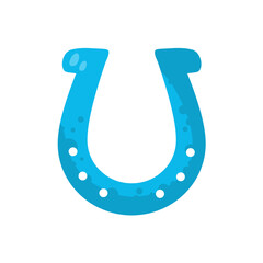 lucky horseshoe - vector icon