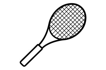 Tennis racket vector icon, Tennis racket silhouette vector, Tennis icon