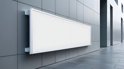 Blank Billboard Banner Mockup for advertising