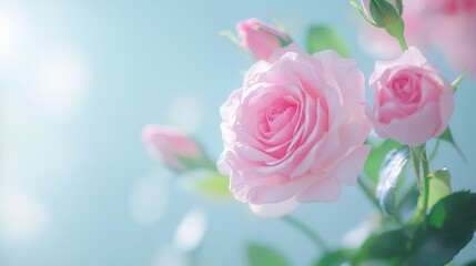 Obraz premium Beautiful flowers, soft pastel colors, dept of field