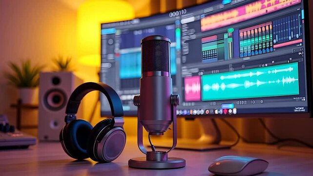 Podcast Studio Setup: Microphone, Headphones, and Audio Editing Software