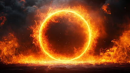 Bright swirl of neon orange lines forming a dynamic spiral effect glowing against a dark background evoking energy movement and futuristic themes symbolizing creativity technology and digital communic