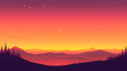 Fototapeta premium twilight sky scene