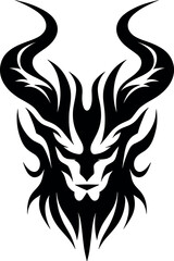 Devil Horns Vector Black Silhouette Cricut Design for T-Shirt