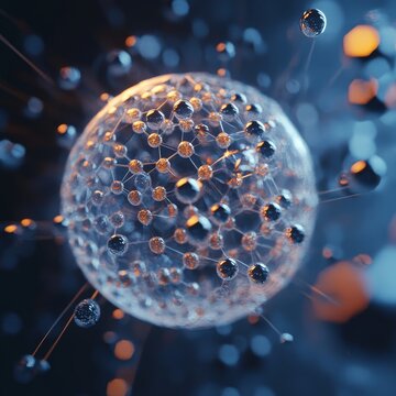 3D illustration of nanosphere