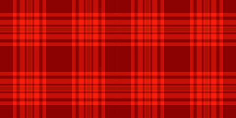 Checks textile pattern tartan, arabic fabric seamless vector. Picnic blanket plaid check background texture in red and dark red colors.