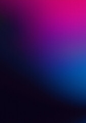 Obraz premium Dark grainy gradient background blue magenta pink purple black colors banner poster cover abstract design, vertical background, copy space