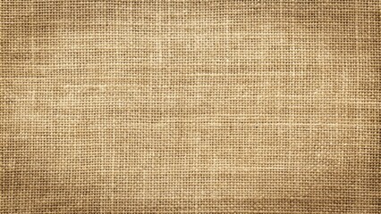 Fototapeta premium Canvas texture background of cotton burlap natural fabric cloth in old aged beige brown sepia for wallpaper and design backdrop 