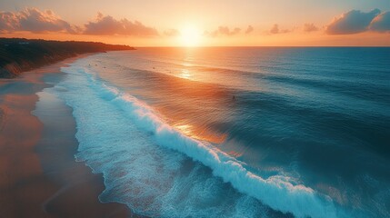 Obraz premium Crystal Cove in Orange County Shot by Drone