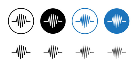 Fototapeta premium Audio Icon vector set collection for web