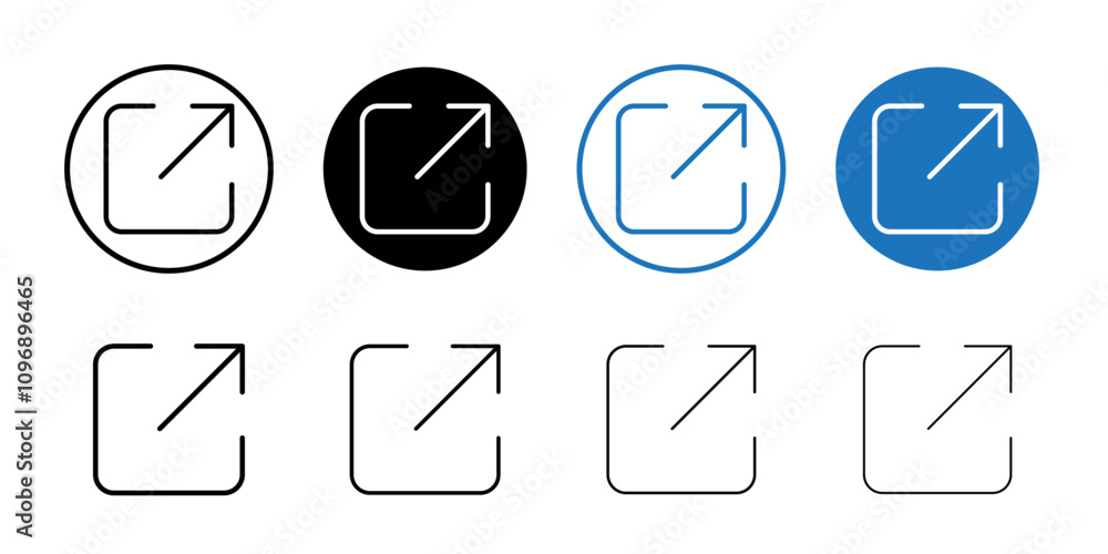 Aufkleber External link icon vector for web and mobile app. link sign and symbol. hyperlink symbol