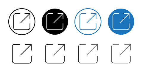 External link icon vector for web and mobile app. link sign and symbol. hyperlink symbol