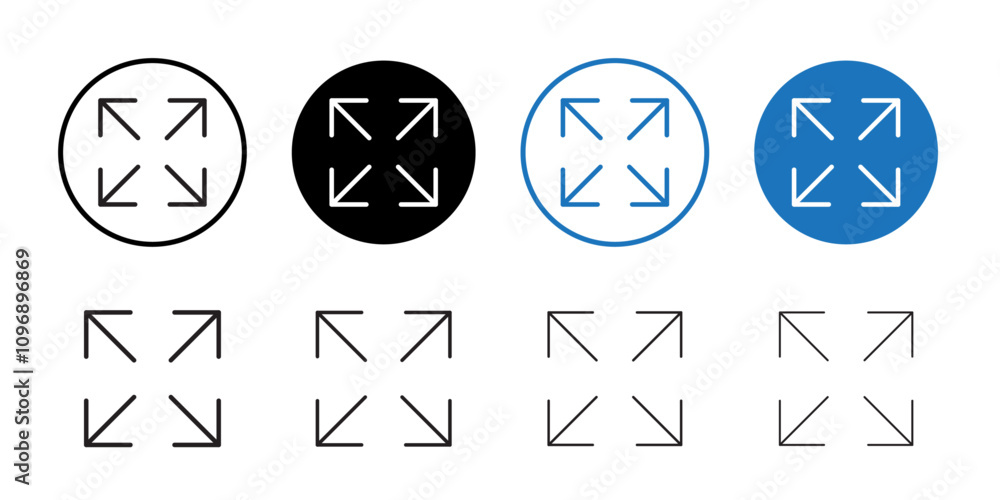 Aufkleber Full screen vector logo set collection for web app ui