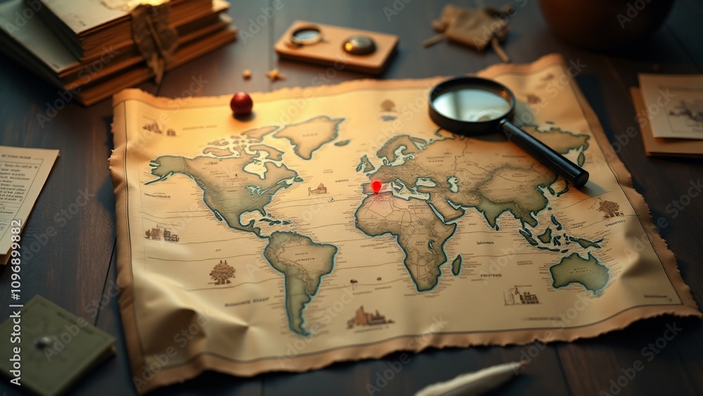 Poster a hand-drawn map with a red dot labeled 'you are here,' symbolizing belonging, placement, and being 