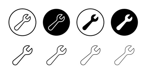 Wrench icon vector for web and mobile app. repair icon. tools sign and symbol