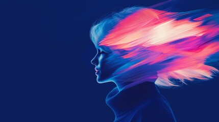 Girl with pretty face, aesthetic photography