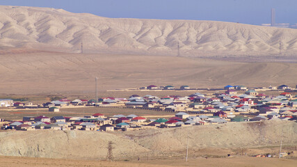 Small village in the mountain. High quality photo