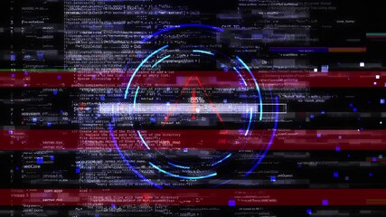 Computer Virus. System Hacked Error Sign. Malware, Ransomware, Data Breach Glitched Concept. System hacking virus warning Malware penetration, virus, data leakage threat, system hacking, scam, ddos
