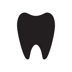 tooth silhouette vector icon illustration