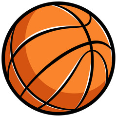 basketball ball clipart cartoon Illustration drawing