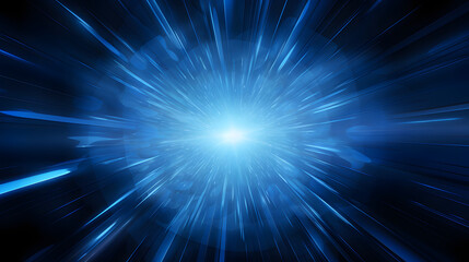 Radial blue light through the tunnel glowing in the darkness for print designs templates, Advertising materials, Email Newsletters, Header webs, e commerce signs retail shopping, advertisement busines