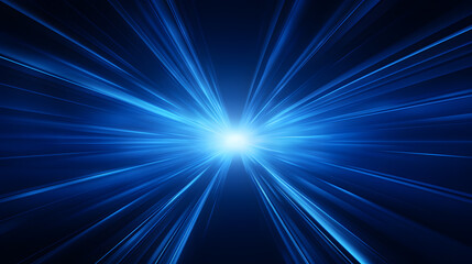 Obraz premium Radial blue light through the tunnel glowing in the darkness for print designs templates, Advertising materials, Email Newsletters, Header webs, e commerce signs retail shopping, advertisement busines