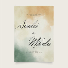 Wedding poster for welcome sign. Vector printable wedding props. Flyer design for welcome sign ready to print template.