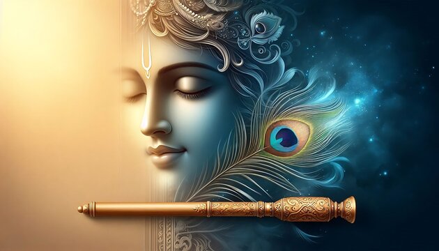 Lord Krishna's beautiful portrait