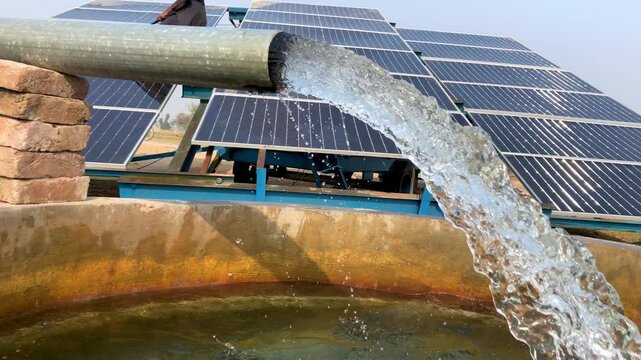 solar powered tube well for irrigation