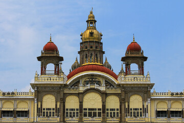 Fototapeta premium A image of historical buildings and Indian architecture in India.