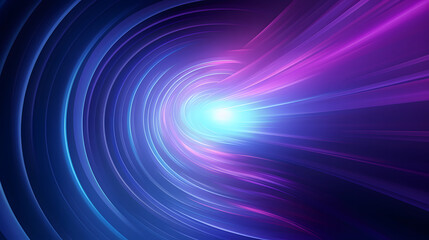 Radial blue and pruple light through the tunnel glowing in the darkness for print designs templates, Advertising materials, Email Newsletters, Header webs, e commerce signs retail shopping, advertisem