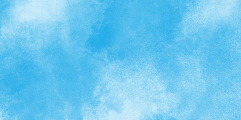 Abstract blue watercolor background, Light blue background with watercolor,Blue Irregular Stains and Splatter Print. Blue Smoke,Abstract blue sky with clouds, Bright painted sky blue watercolor backgr