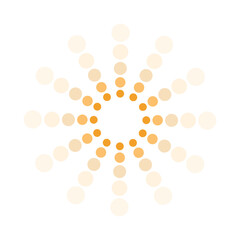 Simple golden geometric firework