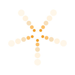 Simple golden geometric firework