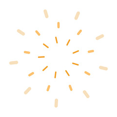Simple golden geometric firework