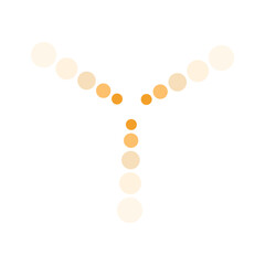 Simple golden geometric firework