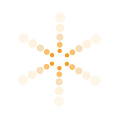 Simple golden geometric firework