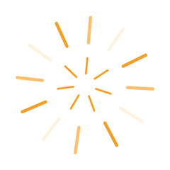 Simple golden geometric firework