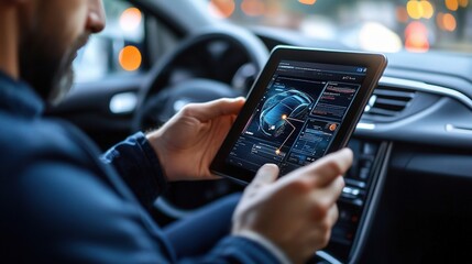 Real-time Automotive Diagnostics on Tablet Dashboards in Cars