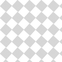 Black and white diamond pattern for decoration and textile design. Rhombus pattern