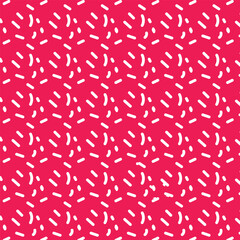 Donut, sweet confetti background. Sweet cake, donut confetti texture, seamless pattern. Colorful candy topping seamless background wallpaper. Vector illustration