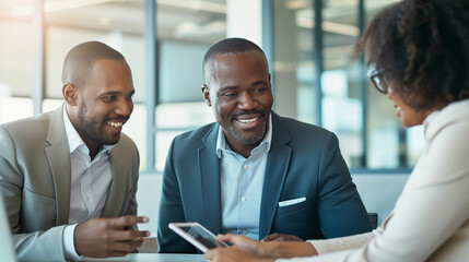 Professional Team Collaboration During a Business Meeting


