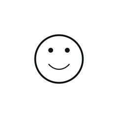 Face icon vector white background 